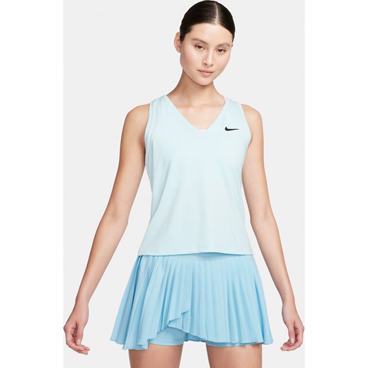 Damska koszulka bez rękawów do tenisa NikeCourt Victory - Niebieski ze sklepu Nike poland w kategorii Bluzki damskie - zdjęcie 171590550