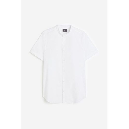 H & M - Bawełniana koszula Muscle fit - Biały H & M XL H&M