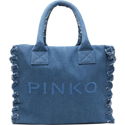 Pinko Jeansowa shopperka Beach Shopping ze sklepu Gomez Fashion Store w kategorii Torby Shopper bag - zdjęcie 171592390