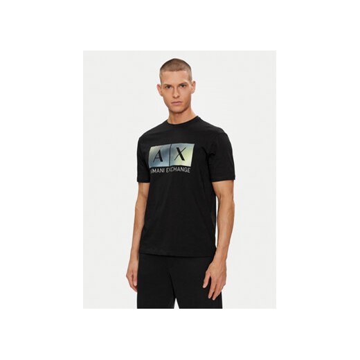 Armani Exchange T-Shirt 3DZTJB ZJBYZ 1200 Czarny Regular Fit ze sklepu MODIVO w kategorii T-shirty męskie - zdjęcie 171593694
