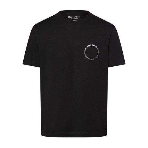 Marc O'Polo Koszulka męska Mężczyźni Bawełna czarny jednolity ze sklepu vangraaf w kategorii T-shirty męskie - zdjęcie 171595862