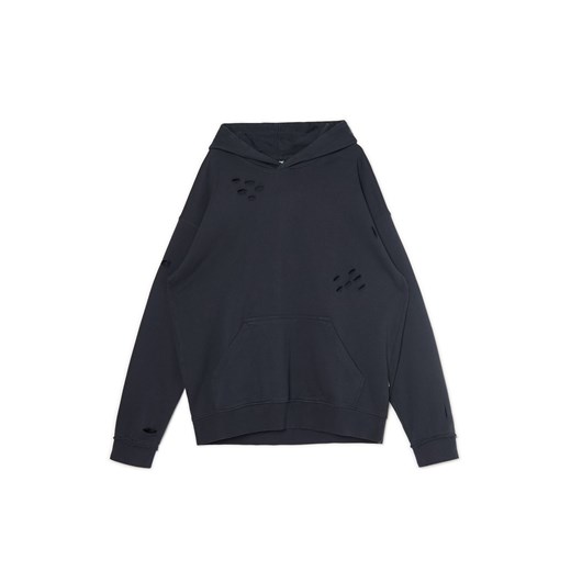Cropp - Bluza z kapturem z ozdobnymi wycięciami - szary ze sklepu Cropp w kategorii Bluzy męskie - zdjęcie 171596704