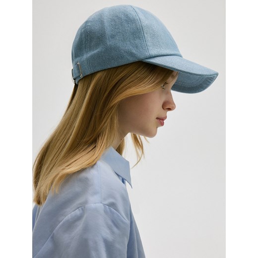 Reserved - Jeansowa czapka z daszkiem - jasnoniebieski ze sklepu Reserved w kategorii Czapki dziecięce - zdjęcie 171596864
