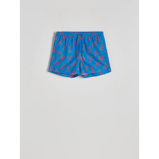 Reserved - Wzorzyste szorty plażowe - niebieski ze sklepu Reserved w kategorii Kąpielówki - zdjęcie 171596931