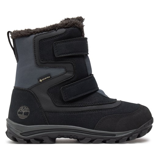 Śniegowce Timberland Chillberg 2-Strap Gtx GORE-TEX TB0A1ZJ90151 Czarny ze sklepu eobuwie.pl w kategorii Buty zimowe dziecięce - zdjęcie 171597802