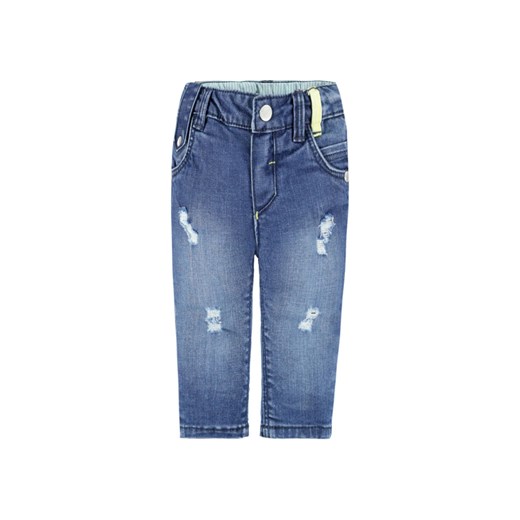 Chłopięce spodnie jeansowe niebieskie ze sklepu 5.10.15 w kategorii Spodnie i półśpiochy - zdjęcie 171598253