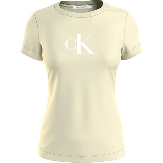 Calvin Klein Koszulka w kolorze limonkowym Calvin Klein L Limango Polska wyprzedaż