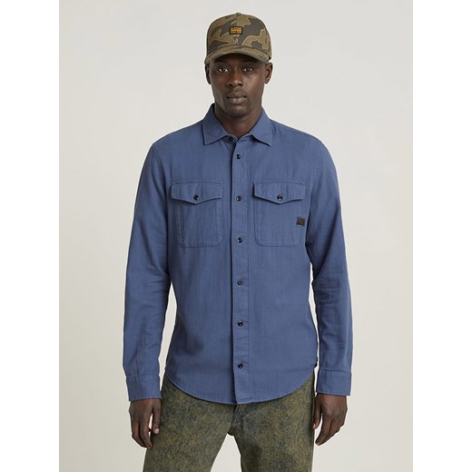 G-Star Koszula - Slim fit - w kolorze niebieskim ze sklepu Limango Polska w kategorii Koszule męskie - zdjęcie 171599343