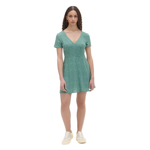 Cropp - Zielona sukienka mini w stokrotki - niebieski ze sklepu Cropp w kategorii Sukienki - zdjęcie 171609920