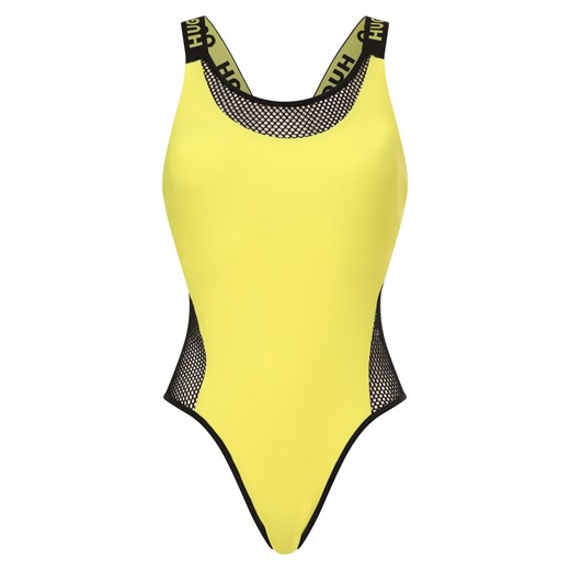 HUGO Damski kostium kąpielowy - Hazel Kobiety Sztuczne włókno żółty jednolity ze sklepu vangraaf w kategorii Stroje kąpielowe - zdjęcie 171610671