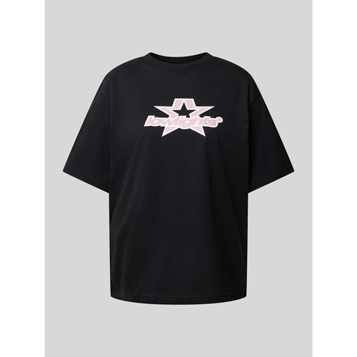 T-shirt o kroju oversized z nadrukiem z logo model ‘SUPERSTAR’ ze sklepu Peek&Cloppenburg  w kategorii Bluzki damskie - zdjęcie 171611054