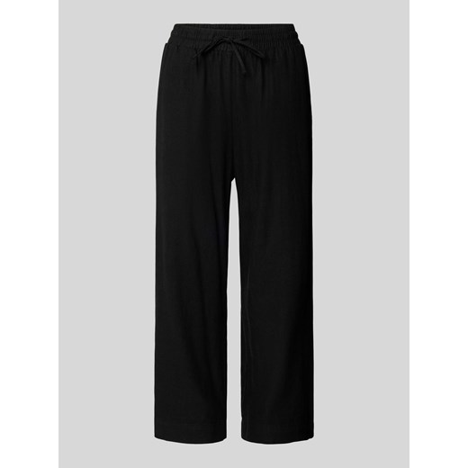 Spodnie lniane z elastycznym pasem model ‘Lava’ ze sklepu Peek&Cloppenburg  w kategorii Spodnie damskie - zdjęcie 171611102
