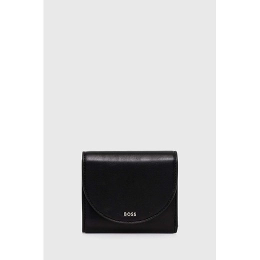 BOSS portfel damski kolor czarny 50517021 ze sklepu ANSWEAR.com w kategorii Portfele damskie - zdjęcie 171689014