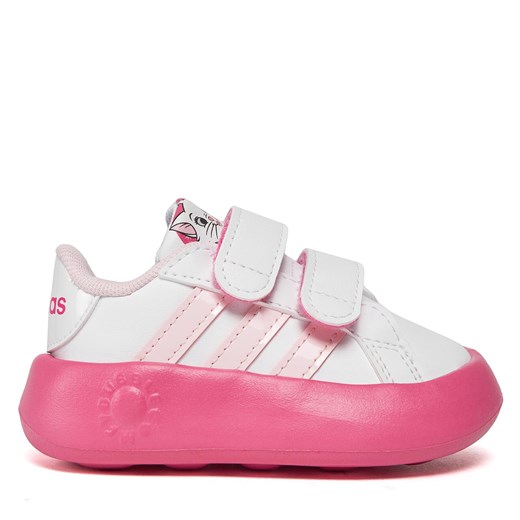 Sneakersy adidas Grand Court 2.0 Tink Cf I ID8015 Biały ze sklepu eobuwie.pl w kategorii Trampki dziecięce - zdjęcie 171689392