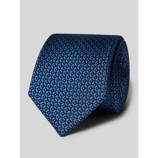Krawat jedwabny o klasycznym fasonie z drobnym wzorem (6,5 cm) ze sklepu Peek&Cloppenburg  w kategorii Krawaty - zdjęcie 171689592