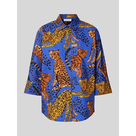 Bluzka koszulowa z wzorem na całej powierzchni ze sklepu Peek&Cloppenburg  w kategorii Koszule damskie - zdjęcie 171689843