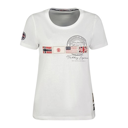 Geographical Norway Koszulka &quot;Jorama&quot; w kolorze białym Geographical Norway XL okazyjna cena Limango Polska