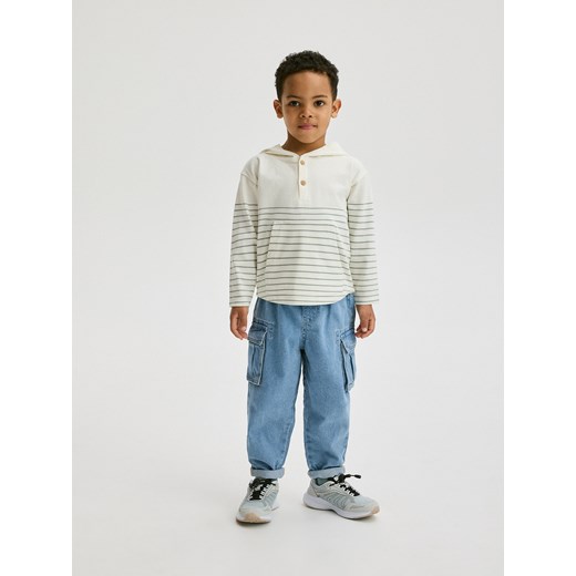 Reserved - Classic denim balloon - niebieski Reserved 98 (2-3 lata) Reserved