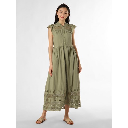 Y.A.S Sukienka damska - YASOlivia Kobiety Bawełna oliwkowy jednolity ze sklepu vangraaf w kategorii Sukienki - zdjęcie 171693734