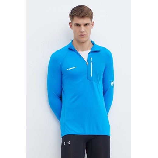 Mammut bluza sportowa Aenergy Light kolor niebieski gładka ze sklepu ANSWEAR.com w kategorii Bluzy męskie - zdjęcie 171694251