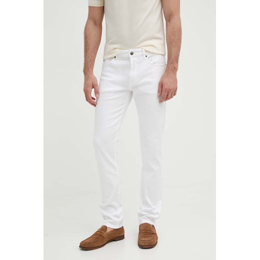 BOSS jeansy Delaware męskie kolor biały 50514321 ze sklepu ANSWEAR.com w kategorii Jeansy męskie - zdjęcie 171694712