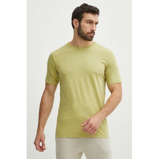 Helly Hansen t-shirt męski kolor zielony melanżowy ze sklepu ANSWEAR.com w kategorii T-shirty męskie - zdjęcie 171695031