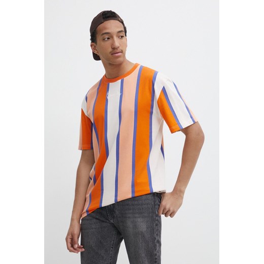 Karl Kani t-shirt bawełniany męski kolor pomarańczowy wzorzysty ze sklepu ANSWEAR.com w kategorii T-shirty męskie - zdjęcie 171695050