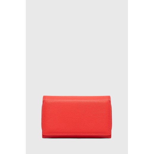 Answear Lab portfel skórzany damski kolor czerwony ze sklepu ANSWEAR.com w kategorii Portfele damskie - zdjęcie 171695134