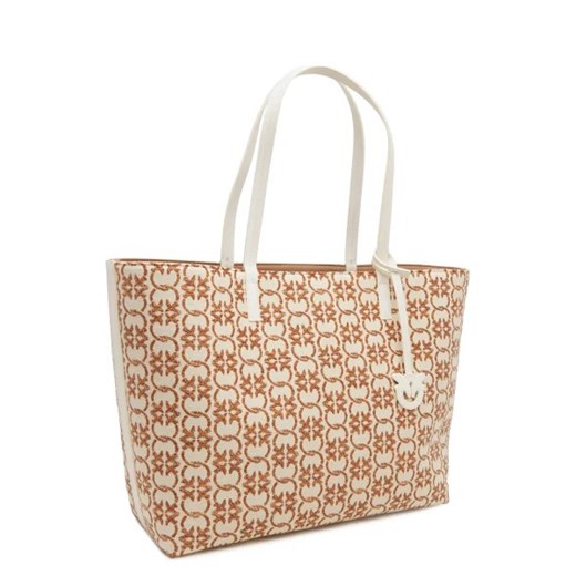 Shopper bag Pinko beżowa