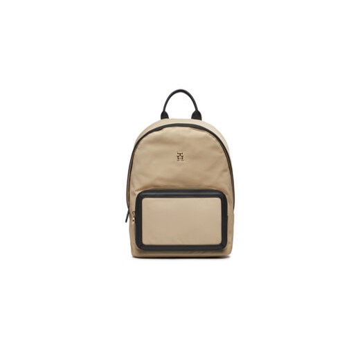 Tommy Hilfiger Plecak Th Essential S Backpack Cb AW0AW15711 Beżowy ze sklepu MODIVO w kategorii Plecaki - zdjęcie 171699531