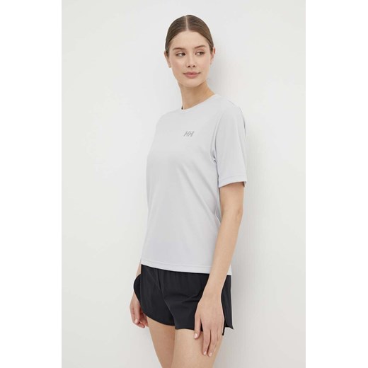 Helly Hansen t-shirt sportowy Lifa Active Solen RX kolor szary ze sklepu ANSWEAR.com w kategorii Bluzki damskie - zdjęcie 171701450