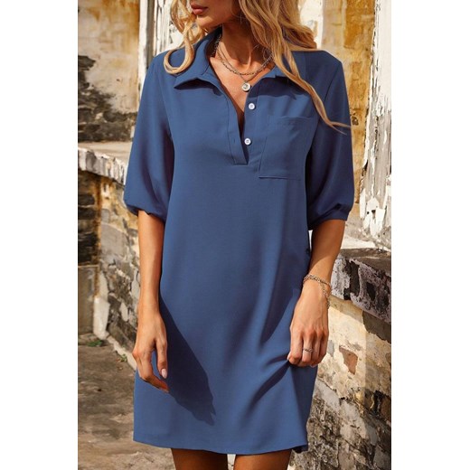 Sukienka FROTINA BLUE ze sklepu Ivet Shop w kategorii Sukienki - zdjęcie 171702363