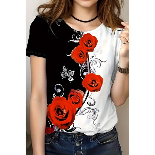T-shirt DERMILDA RED ze sklepu Ivet Shop w kategorii Bluzki damskie - zdjęcie 171702383