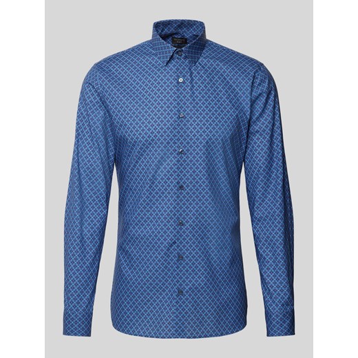 Koszula biznesowa o kroju Super Slim Fit z kołnierzykiem typu kent ze sklepu Peek&Cloppenburg  w kategorii Koszule męskie - zdjęcie 171702602