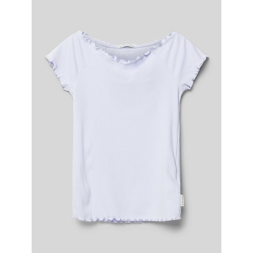T-shirt z fakturowanym wzorem ze sklepu Peek&Cloppenburg  w kategorii Bluzki dziewczęce - zdjęcie 171702662