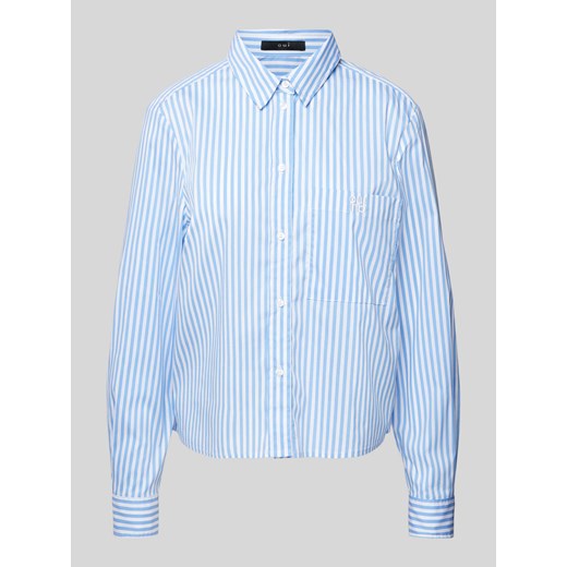 Bluzka ze wzorem w paski i kieszenią na piersi ze sklepu Peek&Cloppenburg  w kategorii Koszule damskie - zdjęcie 171702664