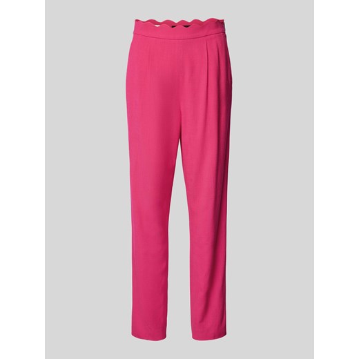 Jeansy z wysokim stanem o kroju slim fit w jednolitym kolorze ze sklepu Peek&Cloppenburg  w kategorii Spodnie damskie - zdjęcie 171702794