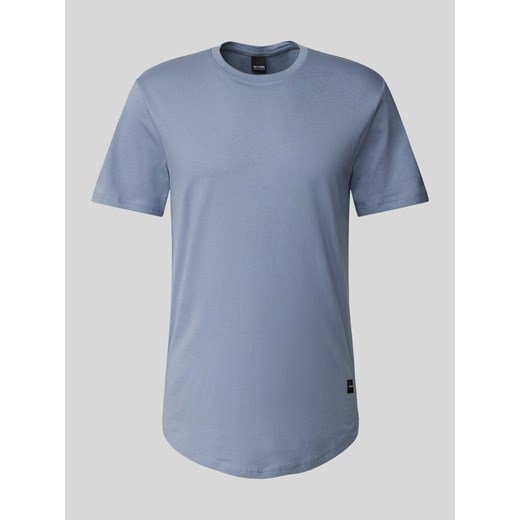 T-shirt w jednolitym kolorze z okrągłym dekoltem ze sklepu Peek&Cloppenburg  w kategorii T-shirty męskie - zdjęcie 171703180