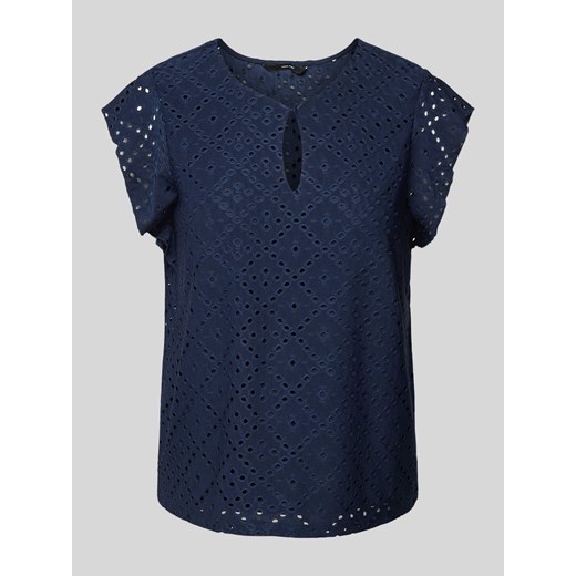 T-shirt o kroju regular fit z haftem angielskim model ‘TASSA’ ze sklepu Peek&Cloppenburg  w kategorii Bluzki damskie - zdjęcie 171703244