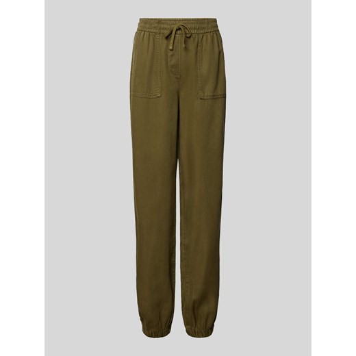 Spodnie materiałowe z elastycznym pasem model ‘KENYA’ ze sklepu Peek&Cloppenburg  w kategorii Spodnie damskie - zdjęcie 171703324