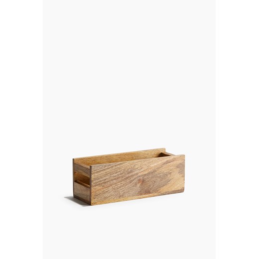 H & M - Drewniany pojemnik - Beżowy ze sklepu H&M w kategorii Pudełka i pojemniki - zdjęcie 171703703