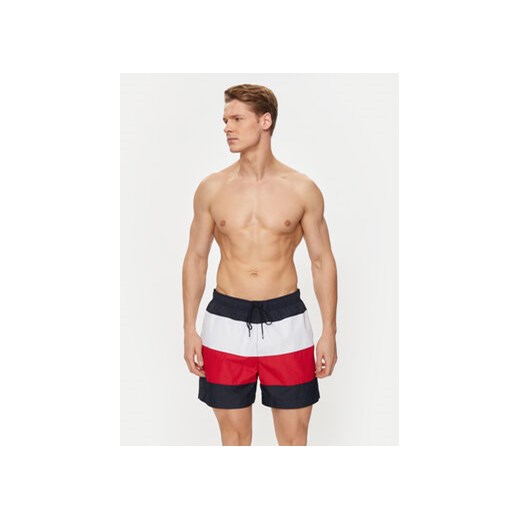 Tommy Hilfiger Szorty kąpielowe UM0UM03263 Kolorowy Regular Fit Tommy Hilfiger S MODIVO