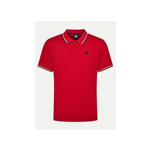 North Sails Polo 692455 Czerwony Regular Fit ze sklepu MODIVO w kategorii T-shirty męskie - zdjęcie 171706983
