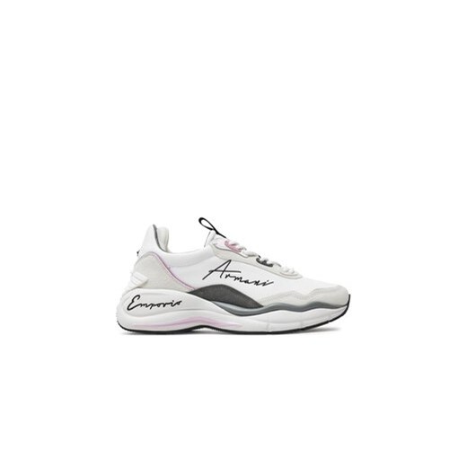 Emporio Armani Sneakersy X3X215 XR120 C673 Biały ze sklepu MODIVO w kategorii Buty sportowe damskie - zdjęcie 171707013