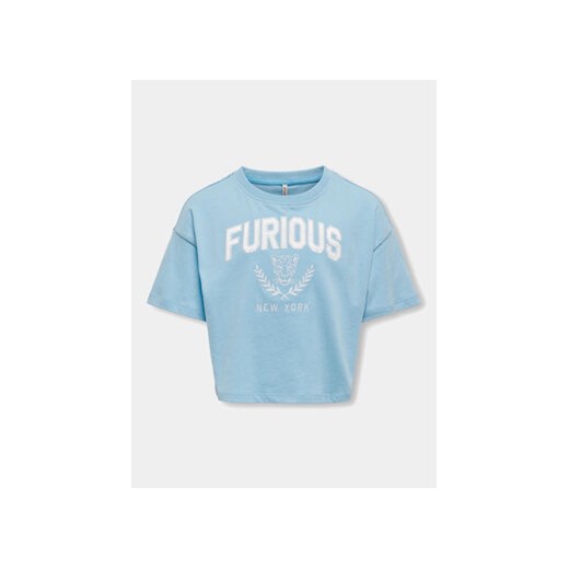 Kids ONLY T-Shirt Gvilla 15322531 Niebieski Regular Fit ze sklepu MODIVO w kategorii Bluzki dziewczęce - zdjęcie 171707090