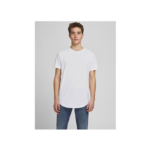 Jack&Jones T-Shirt Jjenoa 12113648 Biały Long Line Fit ze sklepu MODIVO w kategorii T-shirty męskie - zdjęcie 171707242