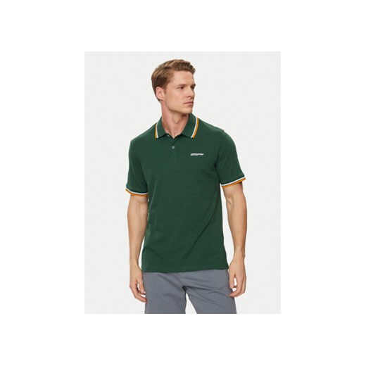 Jack&Jones Polo Campa 12250736 Zielony Standard Fit ze sklepu MODIVO w kategorii T-shirty męskie - zdjęcie 171707374