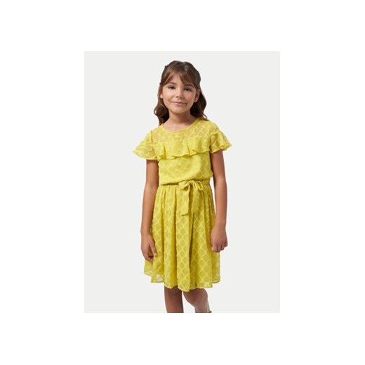 Mayoral Sukienka letnia 6948 Żółty Regular Fit ze sklepu MODIVO w kategorii Sukienki dziewczęce - zdjęcie 171707420