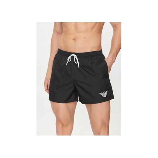 Emporio Armani Underwear Szorty kąpielowe 211752 4R438 00020 Czarny Regular Fit ze sklepu MODIVO w kategorii Kąpielówki - zdjęcie 171707421