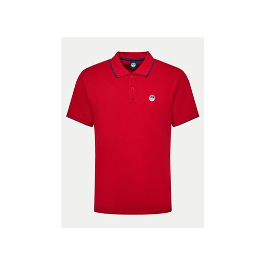 North Sails Polo 692452 Czerwony Regular Fit ze sklepu MODIVO w kategorii T-shirty męskie - zdjęcie 171707472